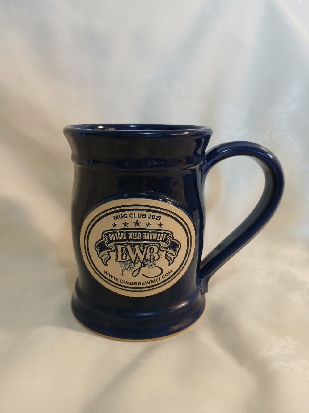 Grey Fox Hand Thrown Stoneware Mug "Deuces Wild Brewery" 2021 -USA
